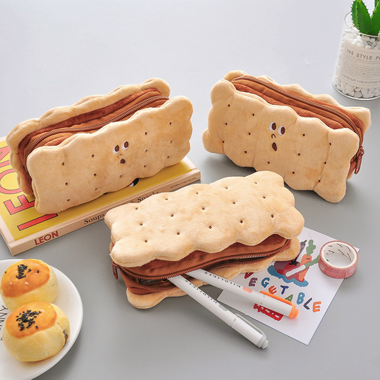 Soft Sandwich Biscuit Plush Pencil Pouch\Case