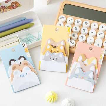 Kawaii Animal Design Sticky Notes