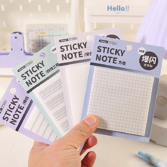 Transparent Frosted Flash Post-it Sticky Notes