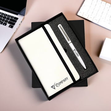 Personalized Executive Duo: Notebook and Pen Set!