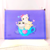 Kitty A4 Zipper File Folder