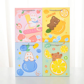 Kawaii Bear-Bunny Themed Paper Gift Bags