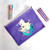 Kitty A4 Zipper File Folder