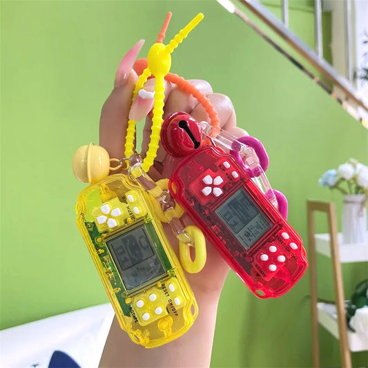 Mini Handheld Game Console Keychain