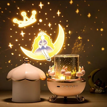 Star Projector Rotating Musical Night light