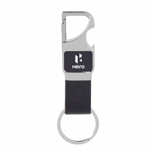 Stylish Anti-Lost Keychain: Leather & Metal