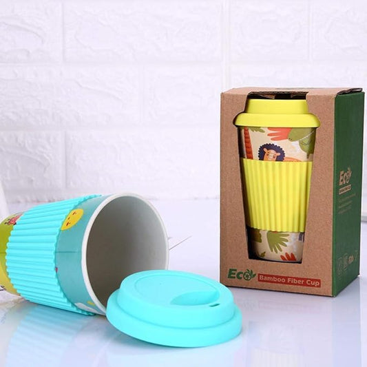 Bamboo Fiber Coffee Mug | Silicone Lid & Sleeve - 400ml