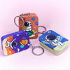 Mini Space Tin Box Keychain