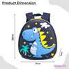 3D Dino Cute Eggshell Backpack