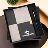 Checkered Notebook & Pen: A Touch of Class for Your Desk