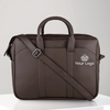 Sleek Leather Laptop Shoulder Bag