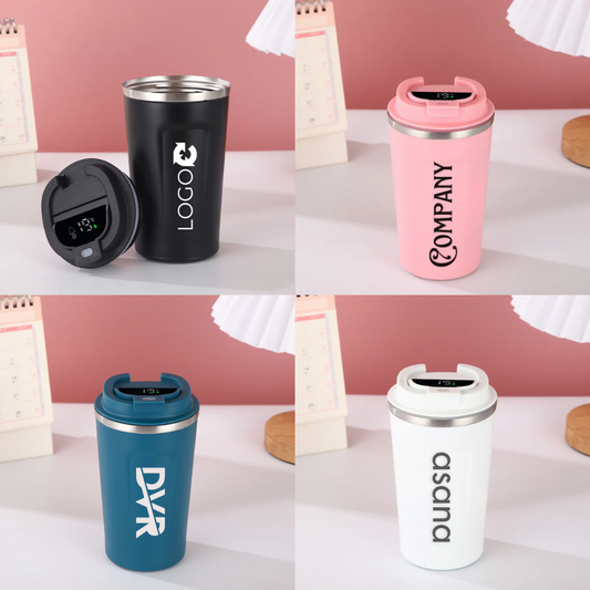 LED Display Vacuum Coffee Mug