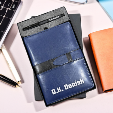 Personalized Executive Corporate Diary & Pen Combo