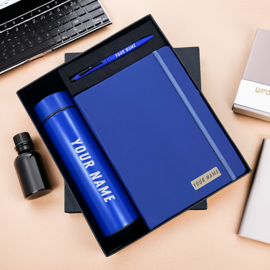 Personalized Gift Set – Bottle, Pen, and Diary