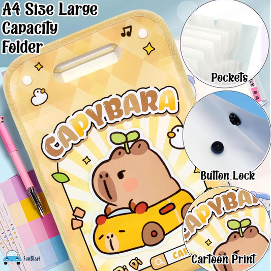 Capybara A4 Document File Folder - 12 Slots