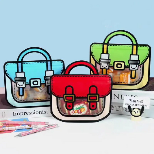 Die Cut Backpack Candy Zipper Pouch