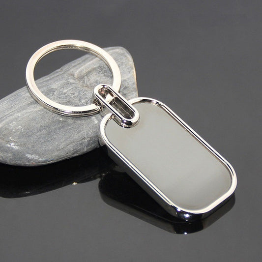 Personalized Metal Keychains - Round