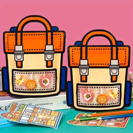 Cartoon School Bag Shape Creative Gifts Candy Pouch