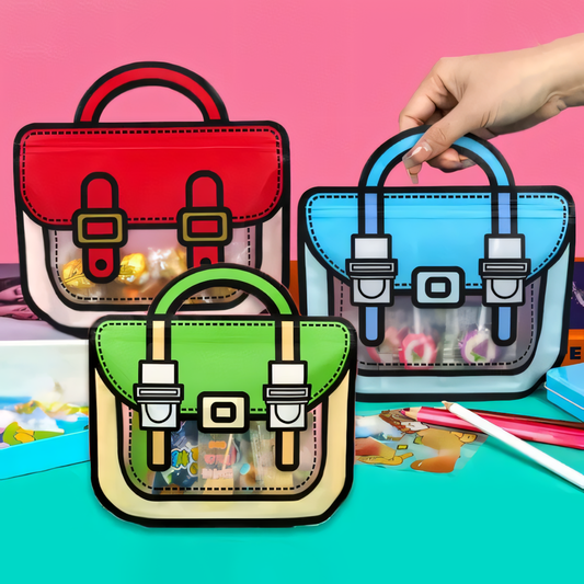 Die Cut Backpack Candy Zipper Pouch