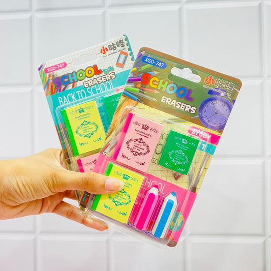 Back To School Erasers