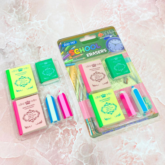 Back To School Erasers