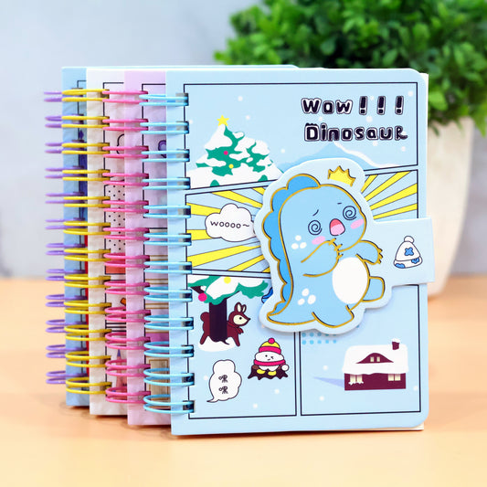 Wow!!! Dinosaur Spiral Mini Diary