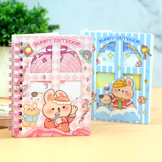 Bunny Outdoor Spiral Mini Diary