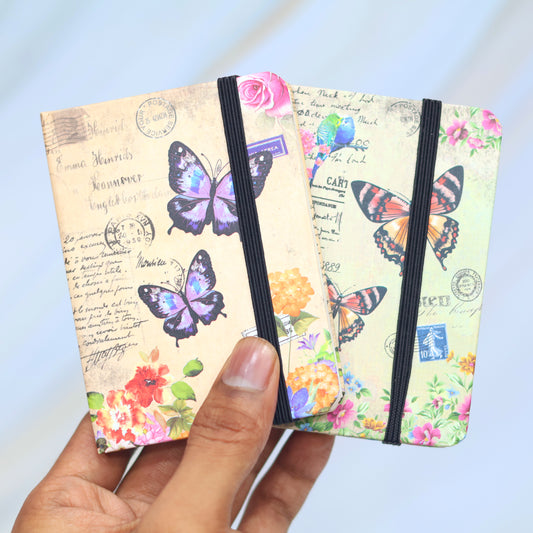 Vintage Butterfly Art Pocket Diary