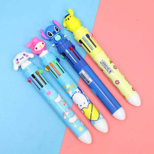 Kawaii Adorable 10 in 1 Multicolor Pen