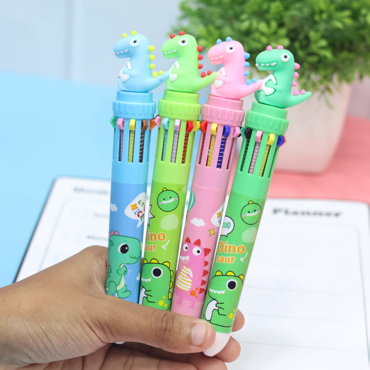 Dinosaur Multicolor 10 in 1 Pen