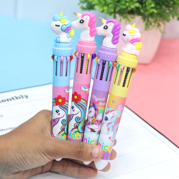 Unicorn 10 in 1 Multicolor Pen