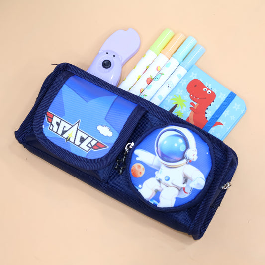 Astronaut Space Pencil Pouch Duo