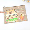 A4 Capybara Zipper File Folder Bag