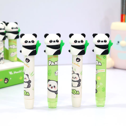 Panda Theme Retractable Sliding Eraser