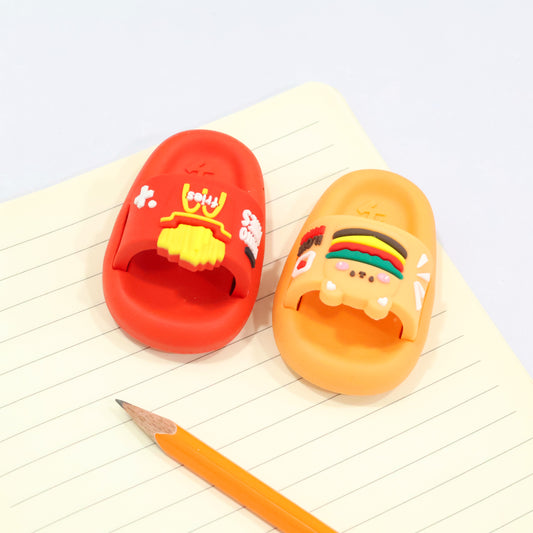 🍕 Fast Food Slipper Eraser: Erase with Flavor!