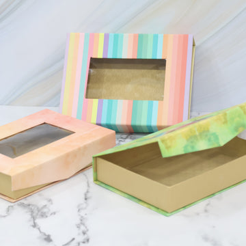 Versatile Transparent Cardboard Gift Boxes