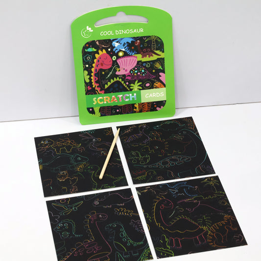 Kids' Painting Fun Scratch Cards 4 Sheets