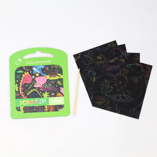 Kids' Painting Fun Scratch Cards 4 Sheets