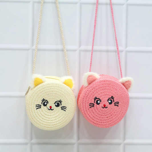 Cute Heart Crochet Side Purse