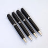 Personalized Sleek Matte Black Pen with Silver Elegance