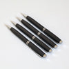 Personalized Sleek Matte Black Pen with Silver Elegance