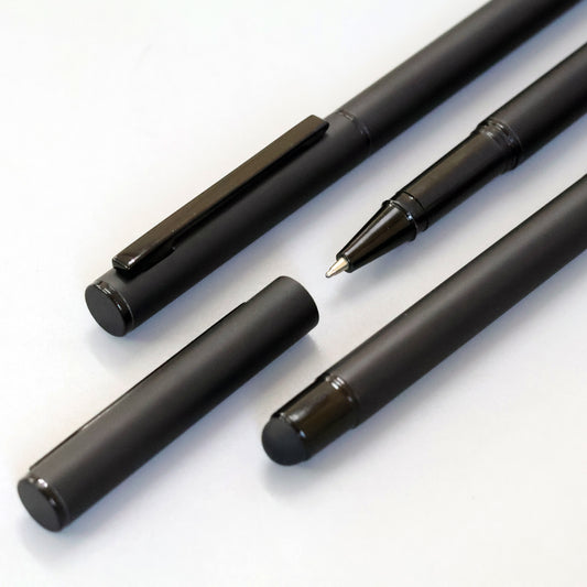 Personalized Sleek Matte Black 2-in-1 Pen and Stylus