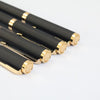 Personalized Matte Black Ball Pen with Gold Accents