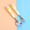 Dino Stainless Steel Spoon & Fork Set