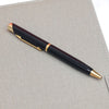 Personalized Glossy-Black with Gold Tone Pen