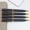 Personalized Black & Gold Matte Finish Ball Pen