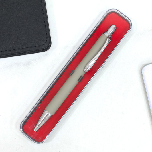 Sleek Personalized Metallic Tic-Tac Ball Pen