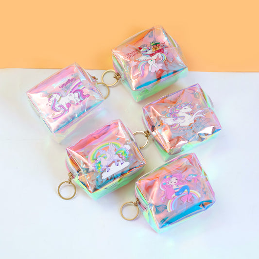 Transparent Holographic Multipurpose Pouch