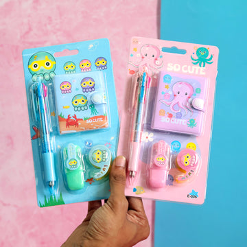 Octopus 4-in-1 Stationery Set