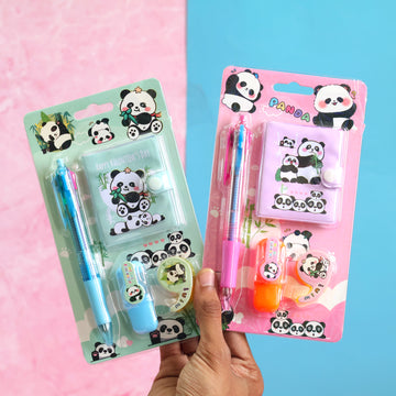 Panda 4-in-1 Stationery Set